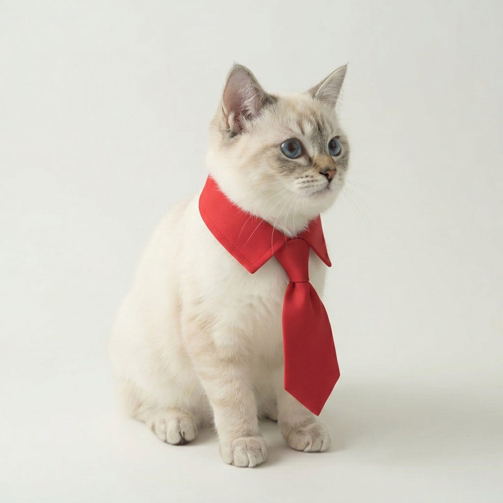 Pet Holiday Crochet Collar and Bowtie Set for Cats and Dogs Adjustable and Festive
