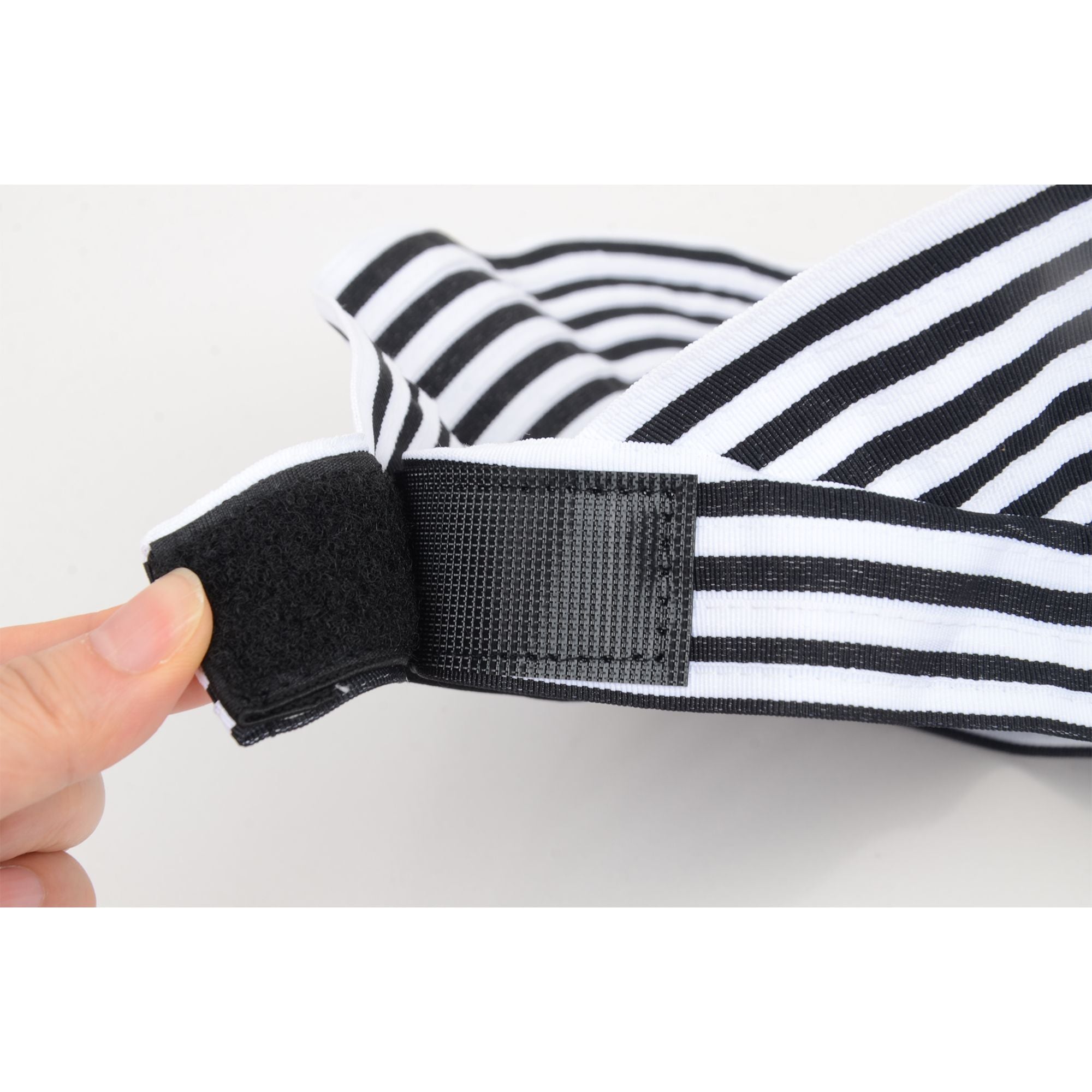 Anna-Kaci Striped Wide Brim Sun Visor Hat Lightweight Foldable Design for Outdoor Travel Beach Hiking Sports Vacations