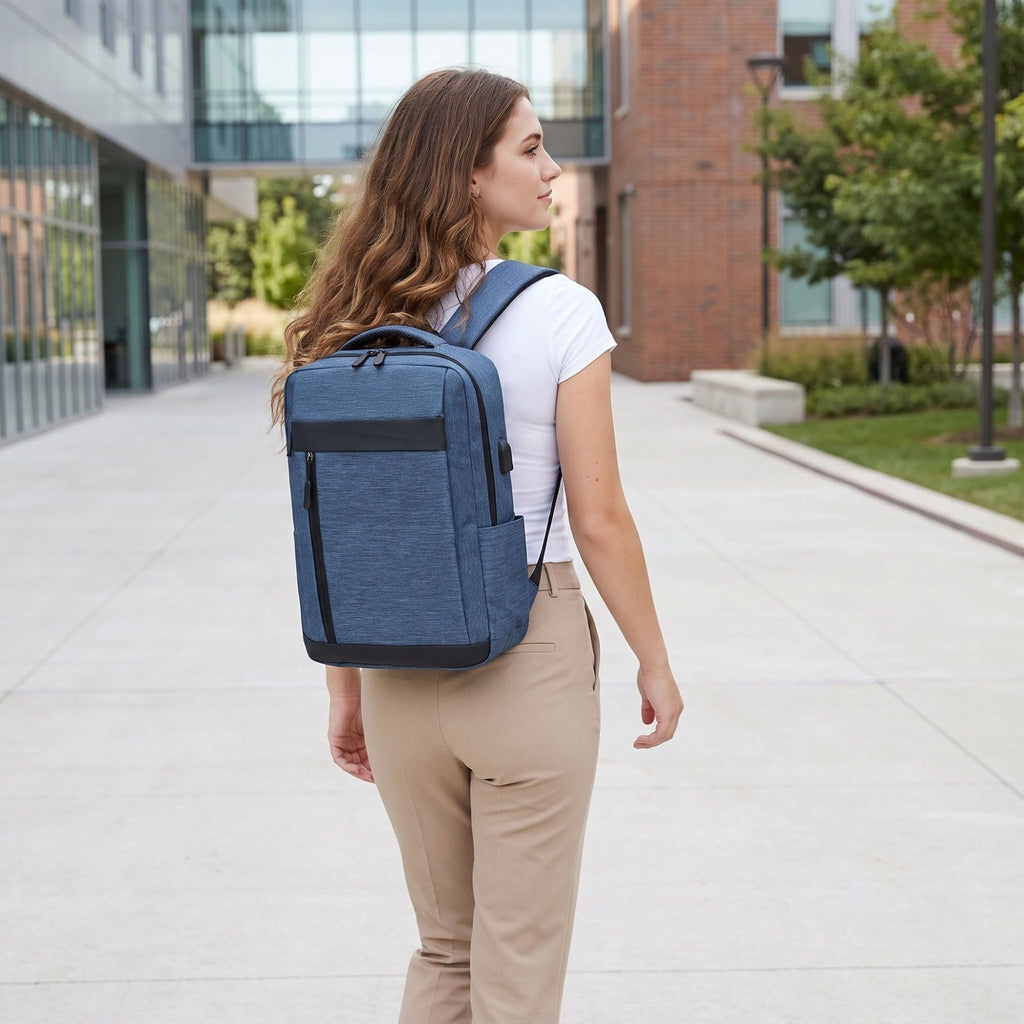 Sleek Slim Laptop Backpack - Professional  Commuter Bag for Office, School, and Travel