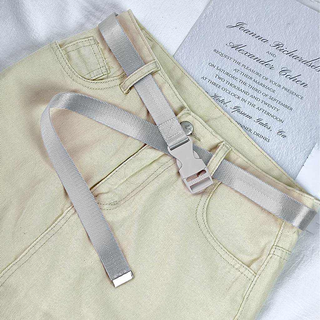 Anna-Kaci Women's Nylon Belt - Quick-Release Buckle Adjustable Waist Belt for Casual & Outdoor Styling