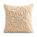 Autumn Pumpkin Maple Leaf Throw Pillow Cover Square Plush Cushion Cover