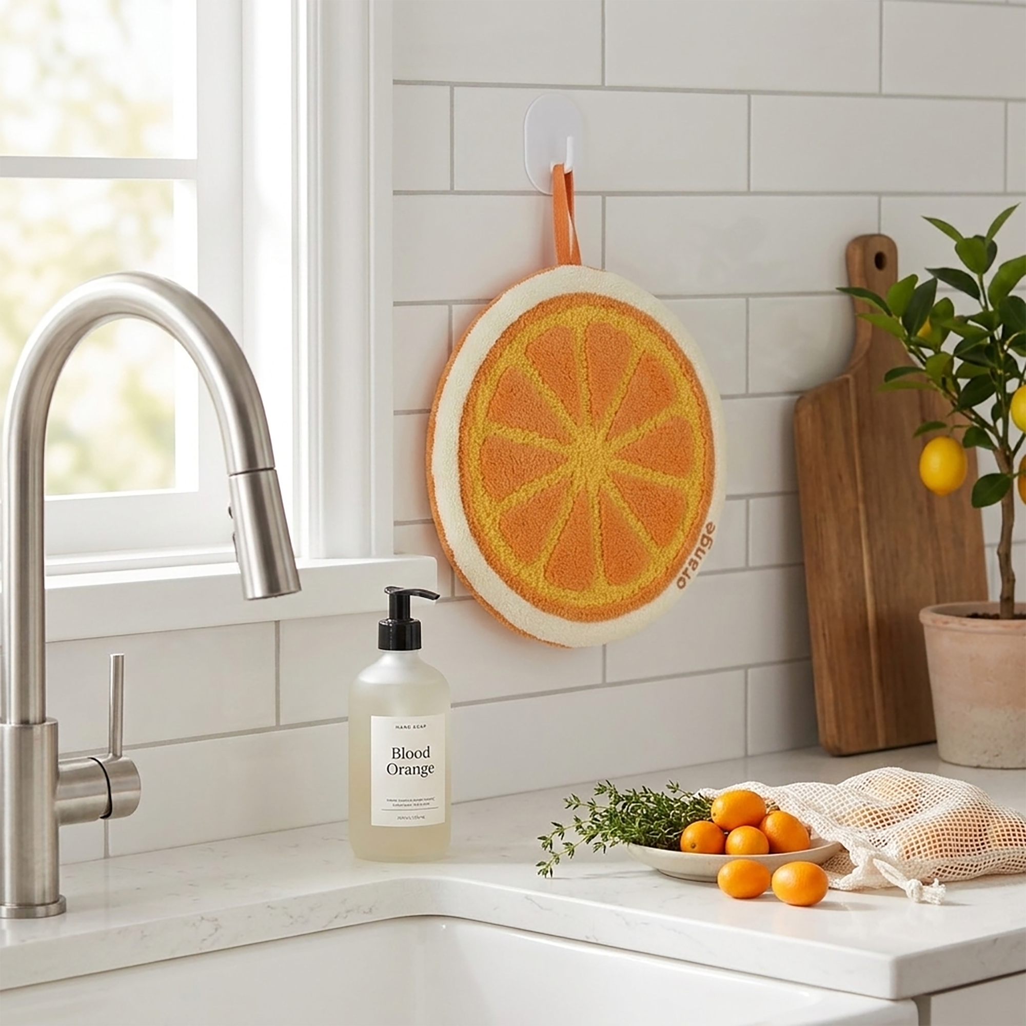 Anna-Kaci 3 Pack Hanging Hand Towels Cute Fruit Shape Kitchen Bathroom Quick Dry Decorative Cleaning Towels