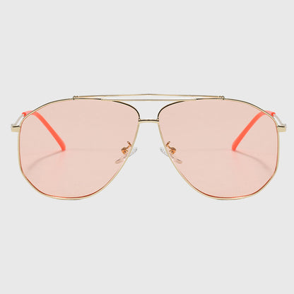Anna-Kaci Women's Retro Aviator Sunglasses Gold Frame