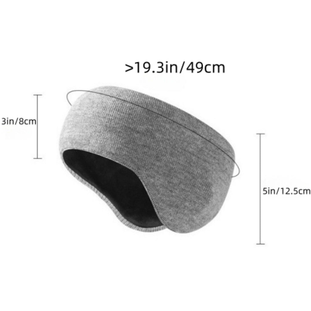 Anna-Kaci Women's Fleece-Lined Stretch Ear Warmer Headband with Soft Ribbed Knit Exterior