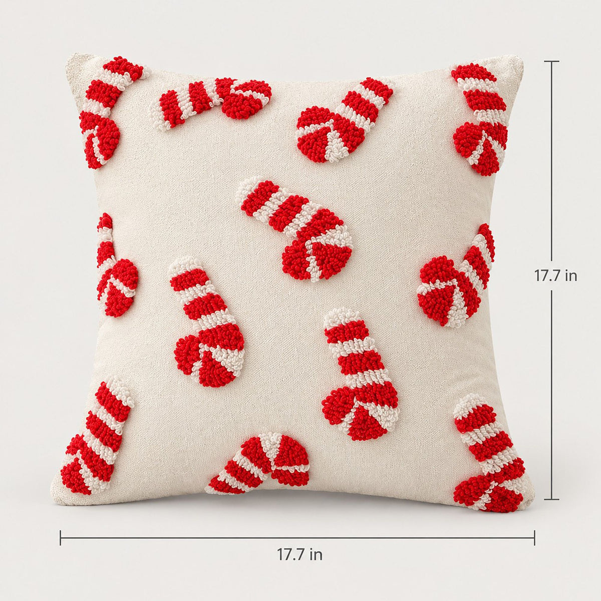 Christmas Tufted Decorative Throw Pillow Cover