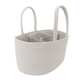 Woven Rope Storage Basket Organizer Bin and Divider Soft Cotton Basket for Closet Shelf Organization