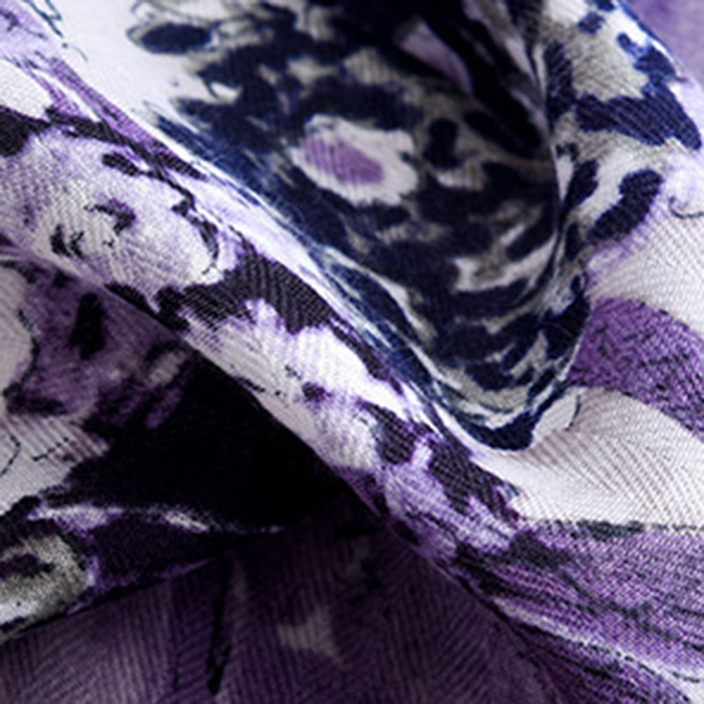Anna-Kaci Women's Scenic Landscape Print Square Scarf with Soft Silky Fabric Lightweight Versatile Neck and Hair Accessory