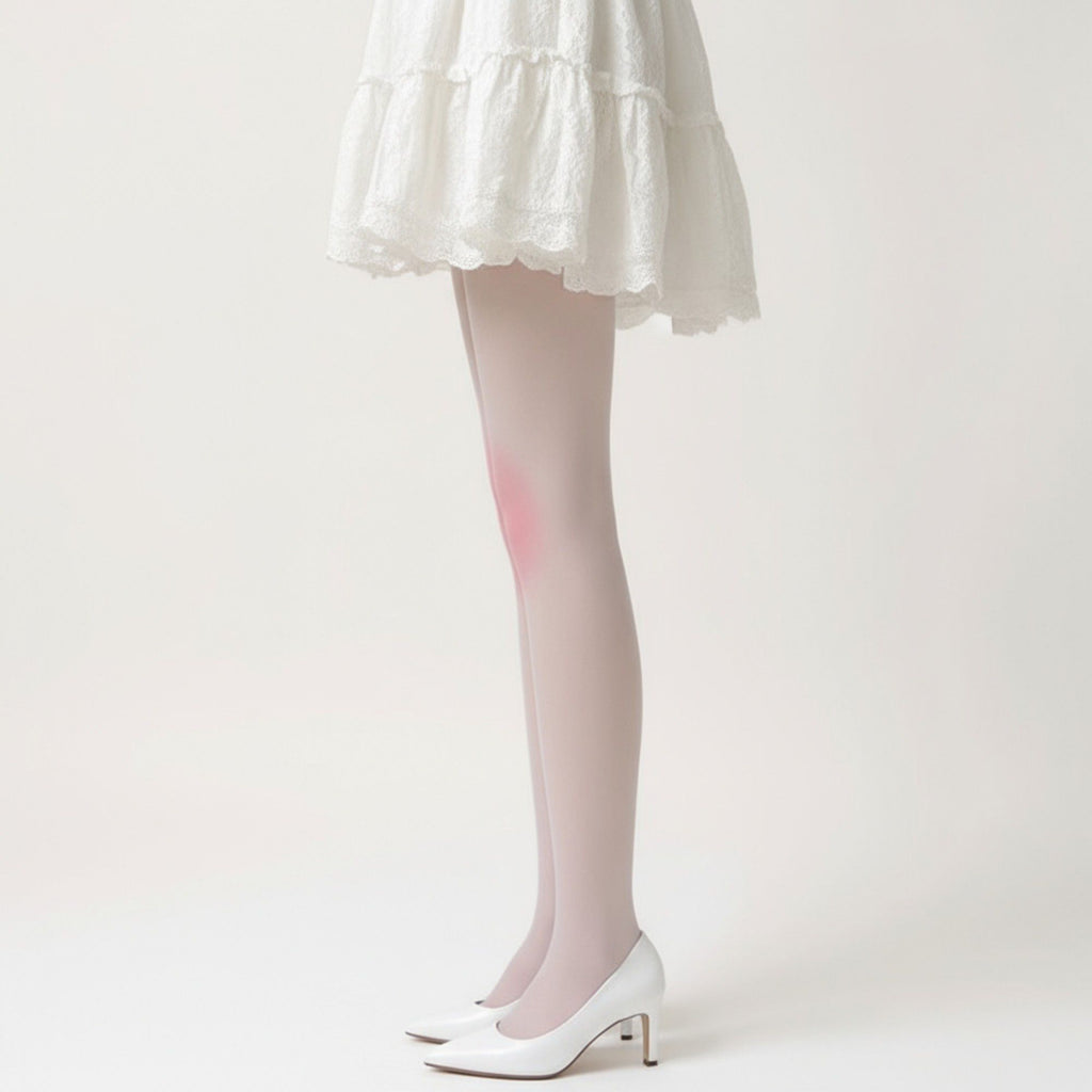 Anna-Kaci Women's Sheer Gradient Tights with Soft Blush Tone and Smooth Stretch Fit