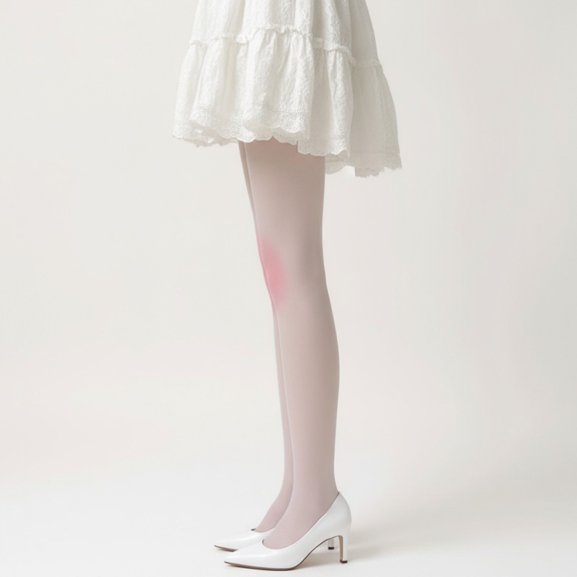 Anna-Kaci Women's Sheer Gradient Tights with Soft Blush Tone and Smooth Stretch Fit