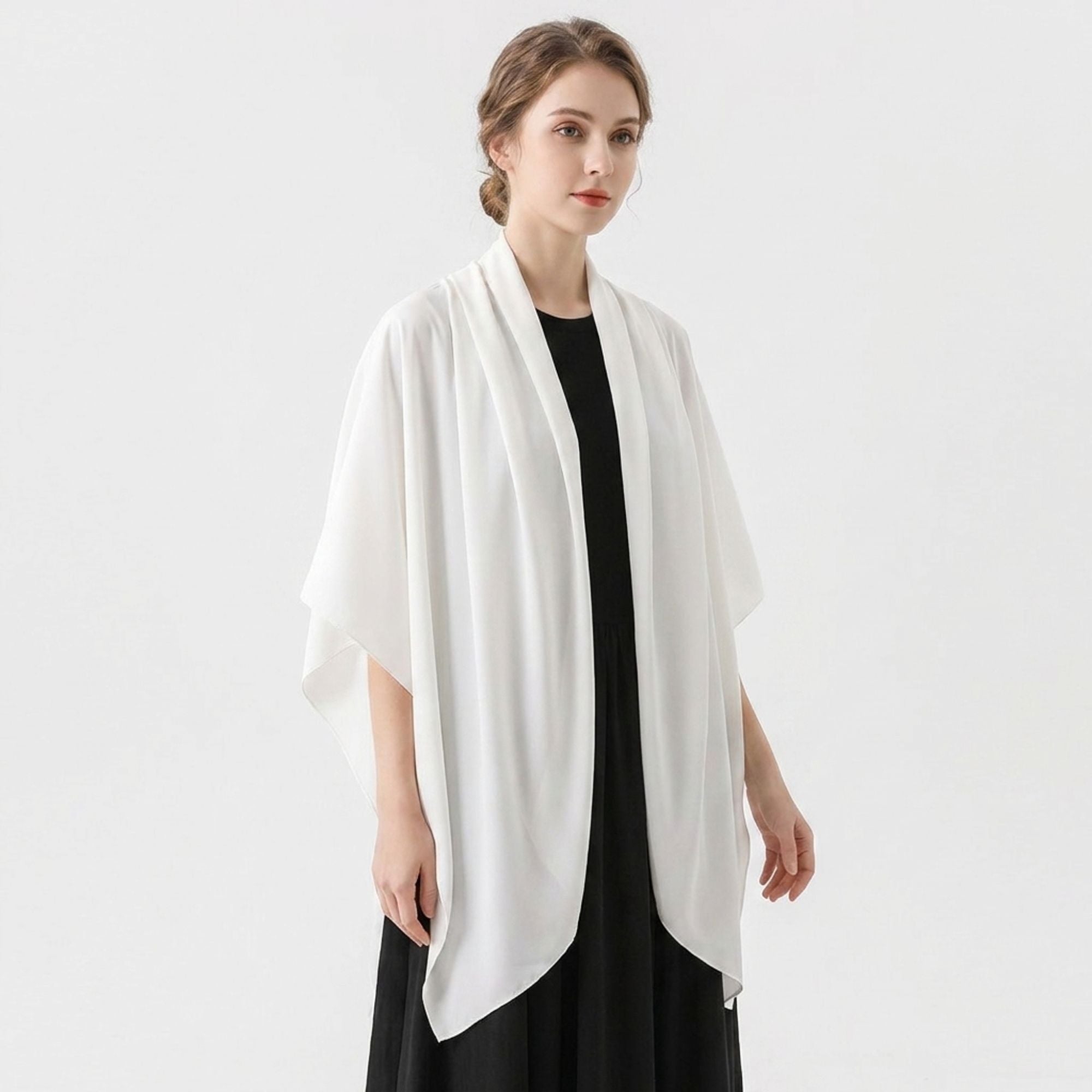 Oversized Square Scarf Wrap Shawl for Everyday Layering 55*55 Inches