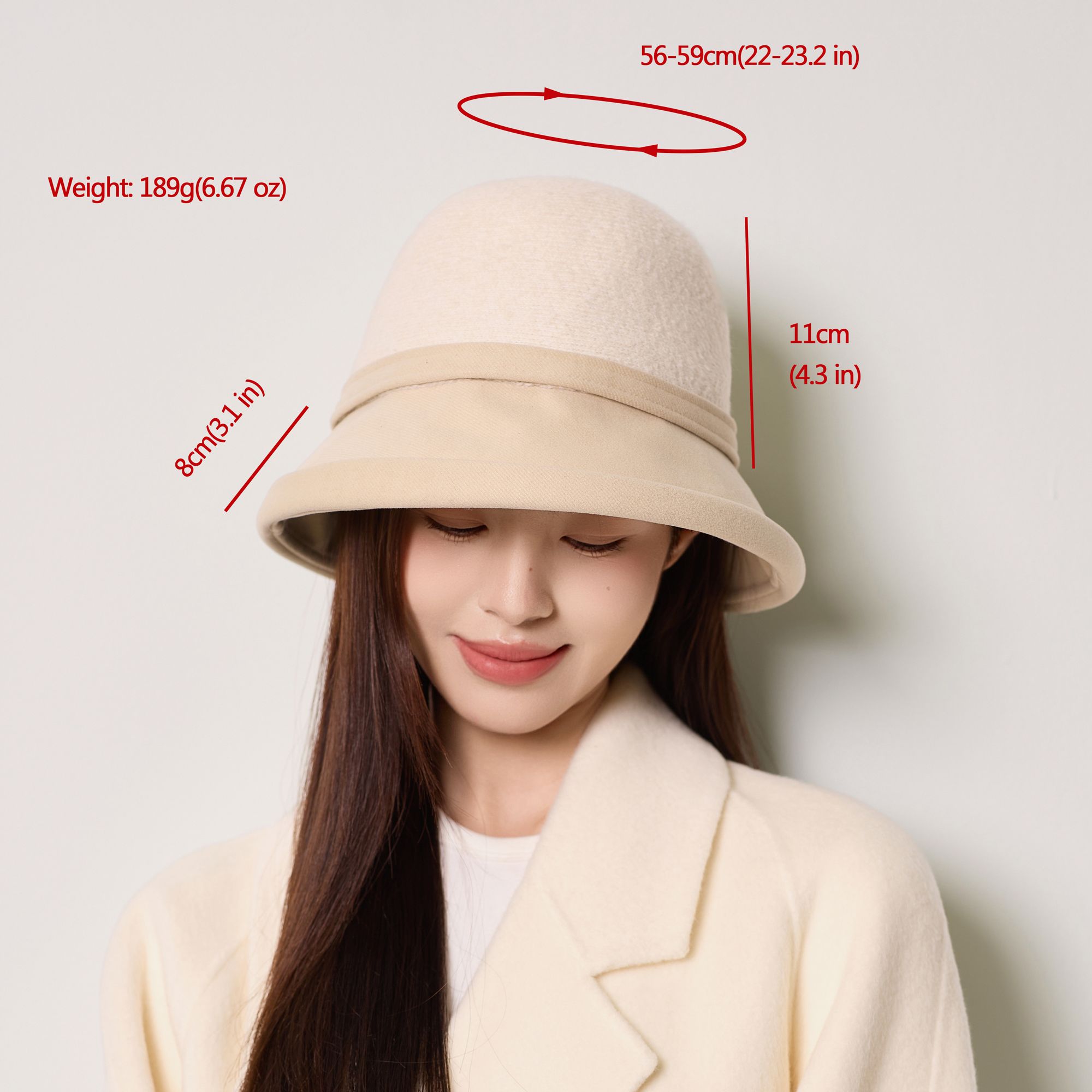 Anna-Kaci Women's Bow-Accented Cloche Hat