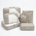 Travel Packing Cube Set with Mesh Panel Zipper Storage Bags Lightweight Organizer Luggage Set Multi Size