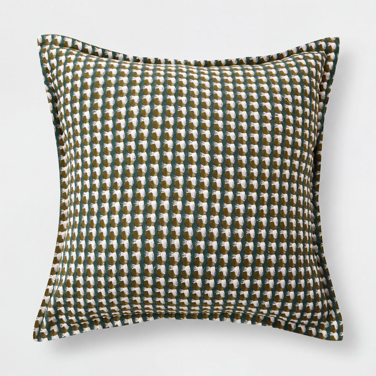 Houndstooth Woven Decorative Throw Pillow Cover Textured Square Cushion Cover with Hidden Zipper