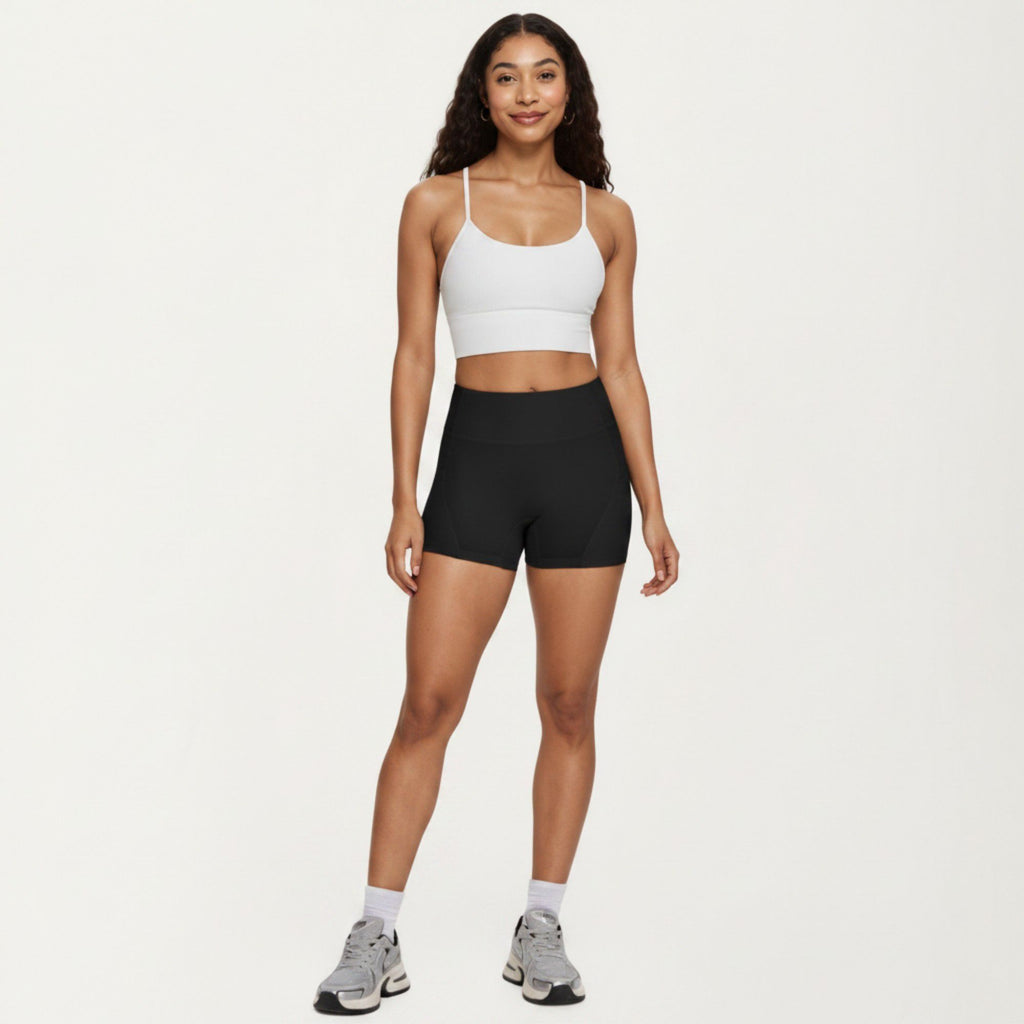 Anna-Kaci Active Women's High Waist Biker Shorts with Side Pockets and Smooth Stretch Fit