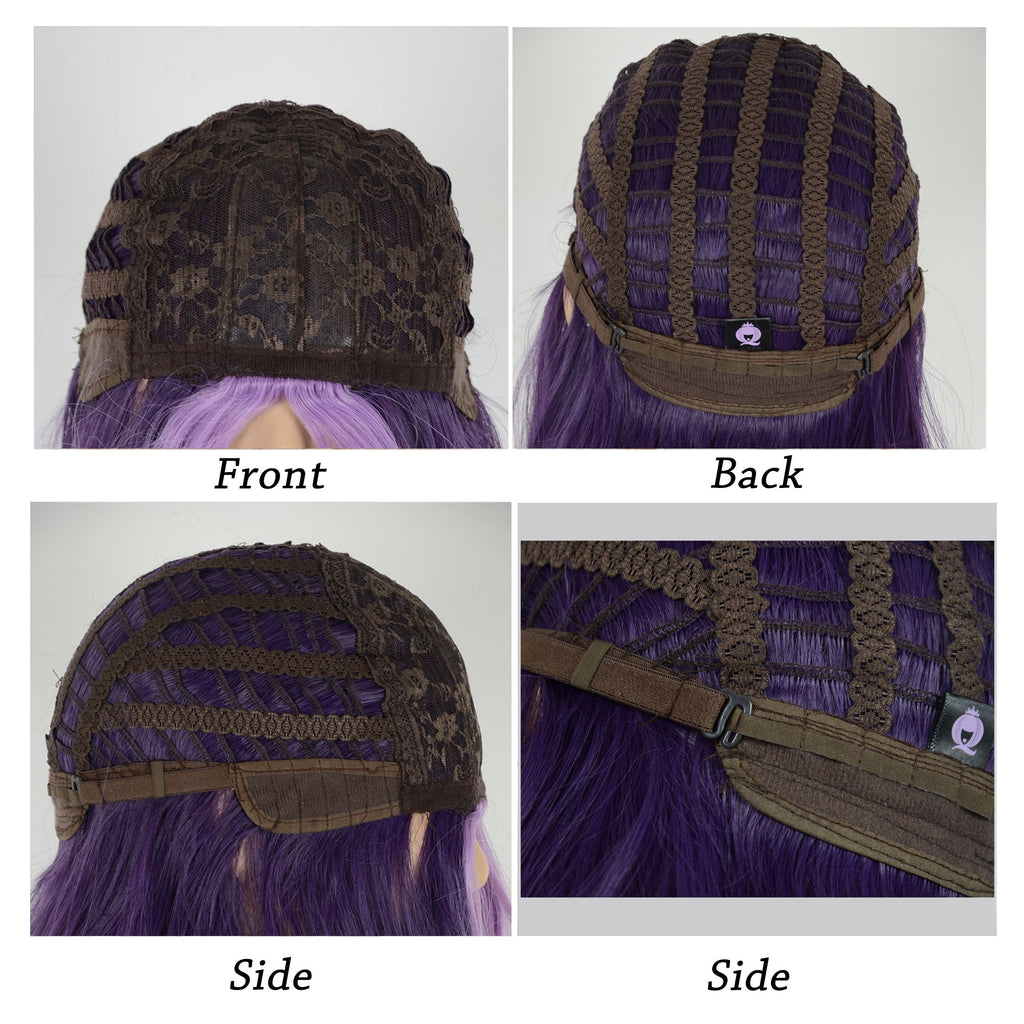 Long Wavy Wigs 27 Inch Middle Part Curly Wig for Daily Party Use