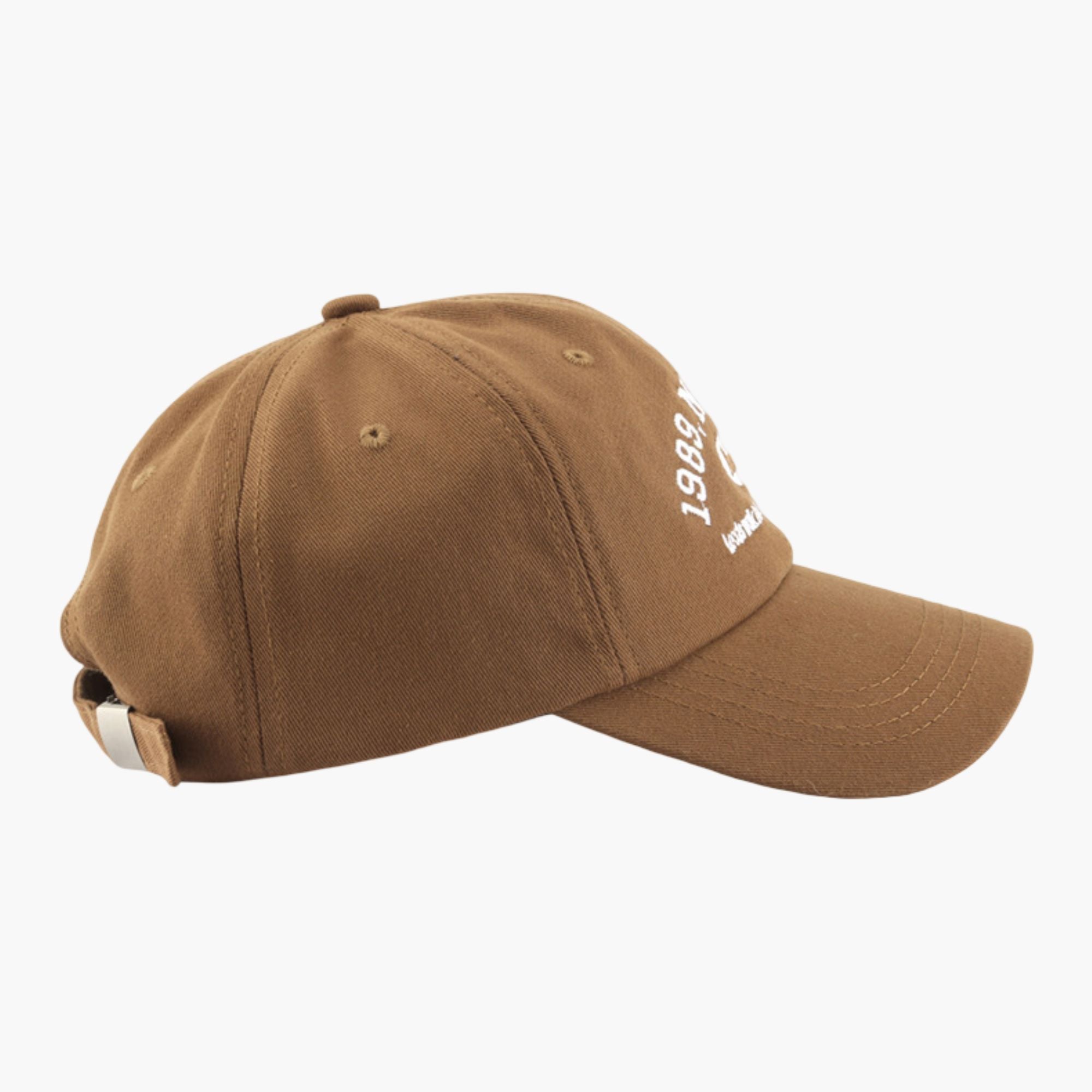 Anna-Kaci Cotton Baseball Cap with Embroidered Lettering Adjustable Strap Back