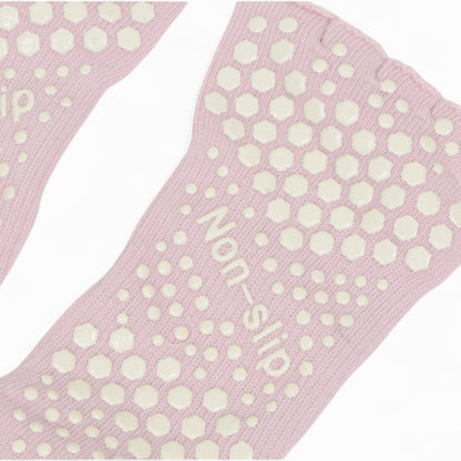 Anna-Kaci Women's Open-Toe Grip Socks for Yoga and Pilates with Non-Slip Soles and Arch Support