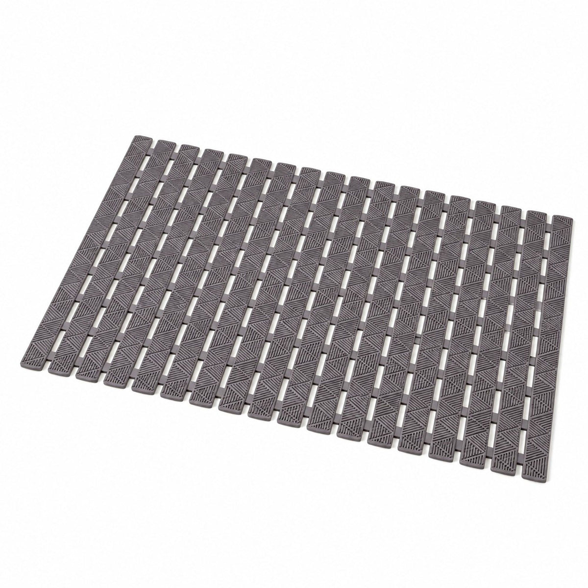 Slatted Nonslip Shower Mat Quick Drain Bath Mat 15.7 x 27.6 Inches