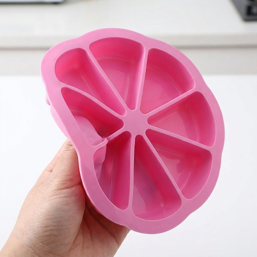 2-Piece Silicone Cake Slice Baking Mold with 8 Compartments
