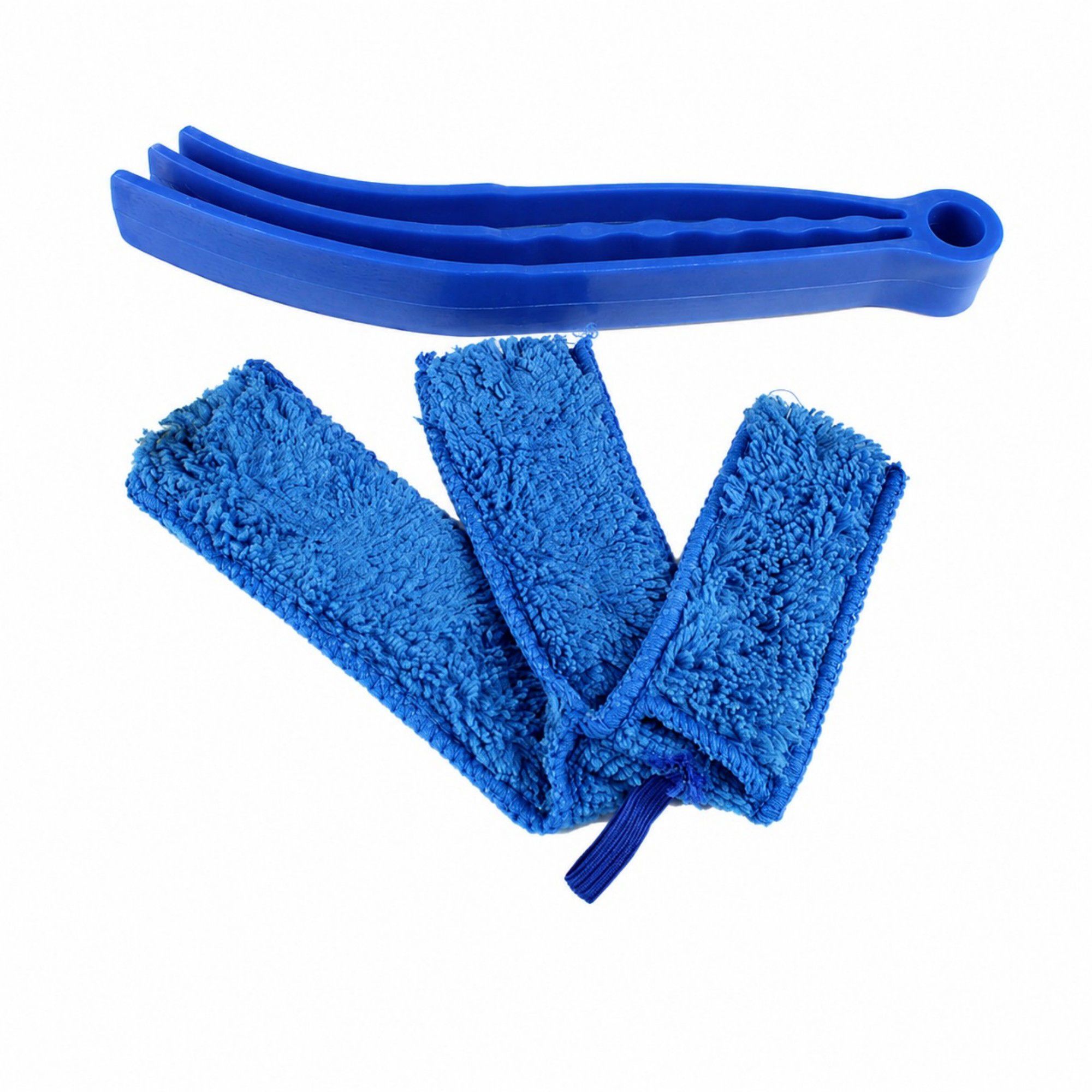 5-Piece Microfiber Blind Duster Set with Multi-Prong Handles for Vents, Blinds and Car Interiors
