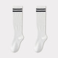 Anna-Kaci 2-Pair Knee-High Athletic Compression Socks with Breathable Mesh and Stripe Design