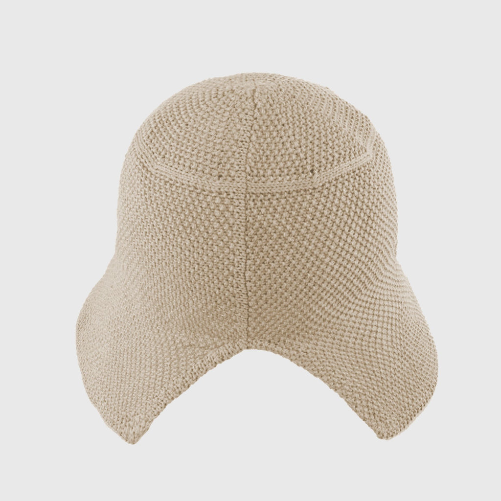 Anna-Kaci Women's Knit Straw Bucket Hat with Chin Strap