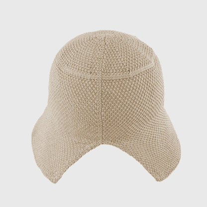 Anna-Kaci Women's Knit Straw Bucket Hat with Chin Strap