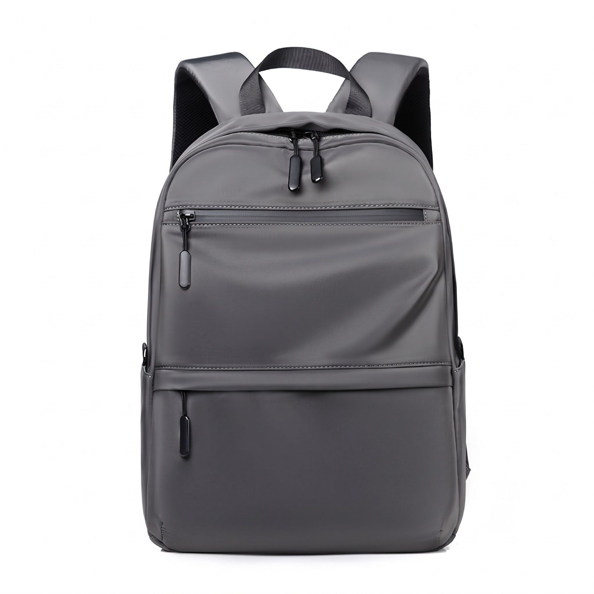 Multi-Pocket Commuter Backpack with Padded Shoulder Straps, Front Zip Pockets and Top Handle
