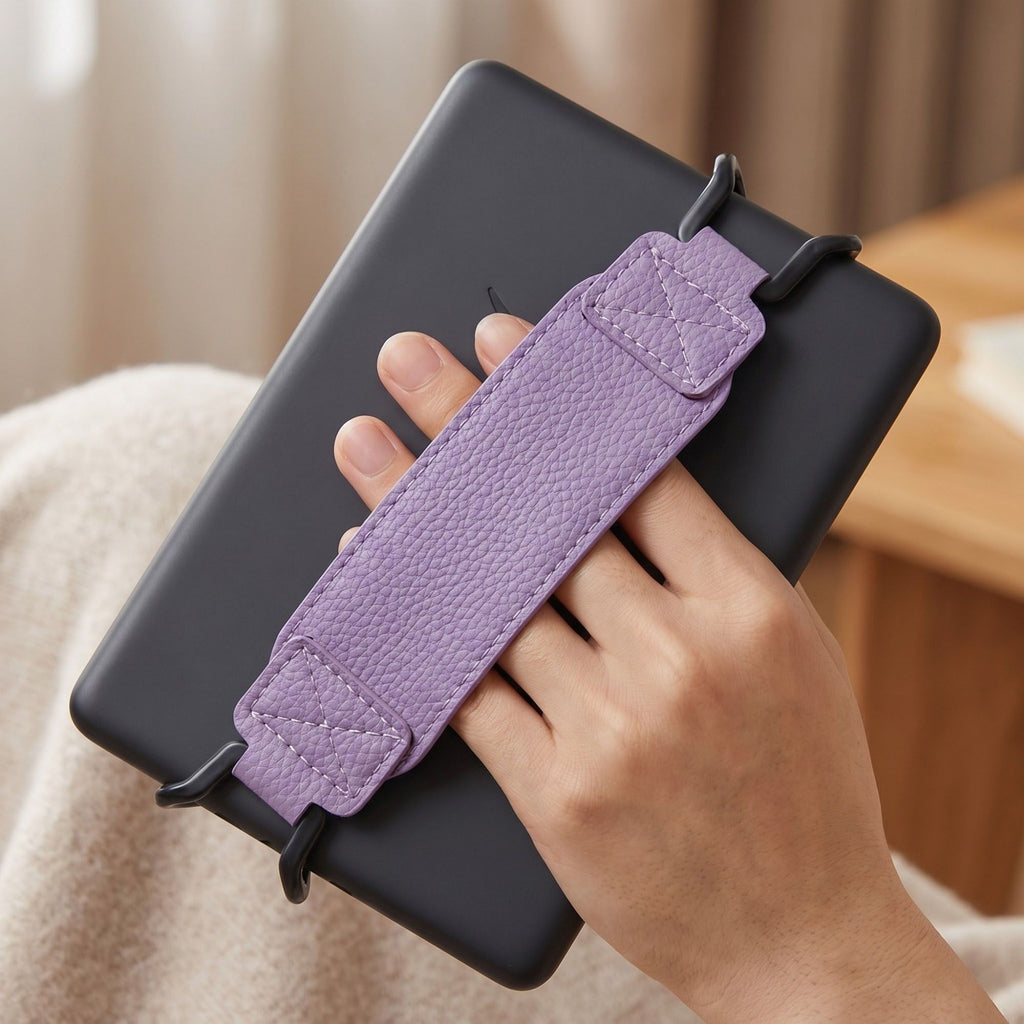 2 Pieces Universal Tablet Hand Strap Holder Adjustable Grip for iPad Kindle Secure Back Hand Strap