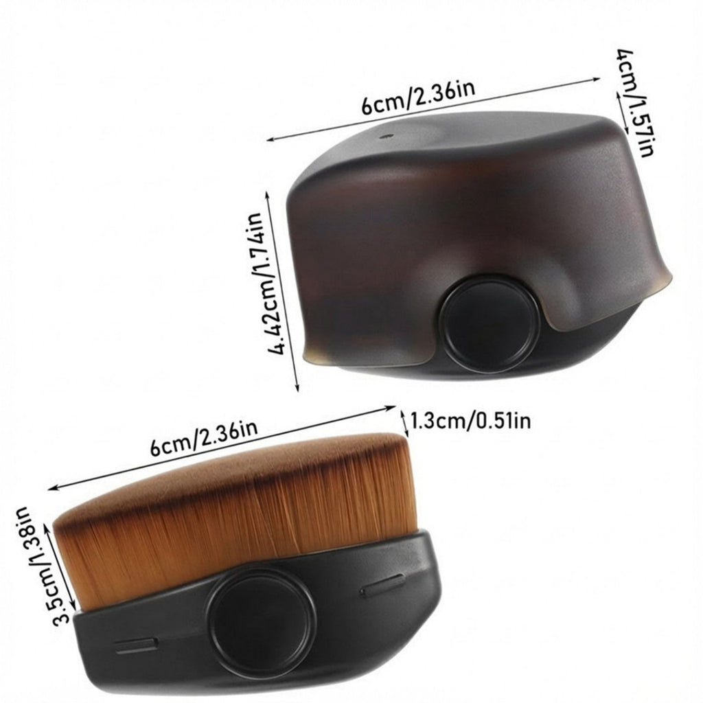 Flat Top Kabuki Makeup Brush with Dense Synthetic Bristles for Smooth Foundation Application