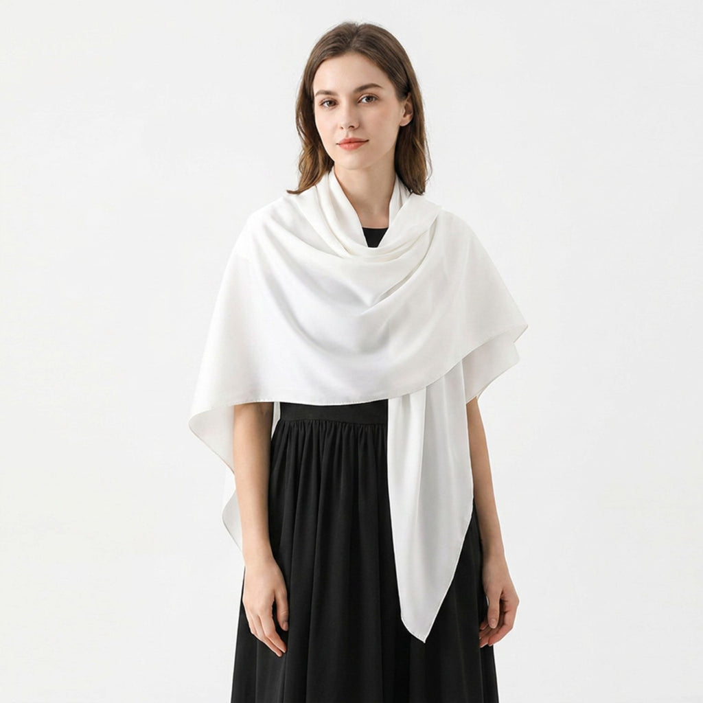 Oversized Square Scarf Wrap Shawl for Everyday Layering 55*55 Inches
