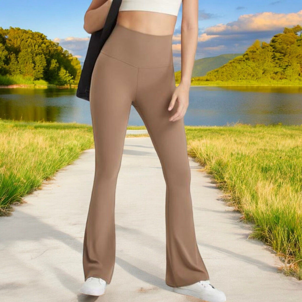 High Waist Flare Leggings with Comfortable Stretch Fit
