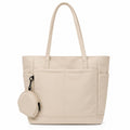 Large Capacity Tote Bag with Zip Closure Spacious Shoulder Bag Lightweight Daily Bag