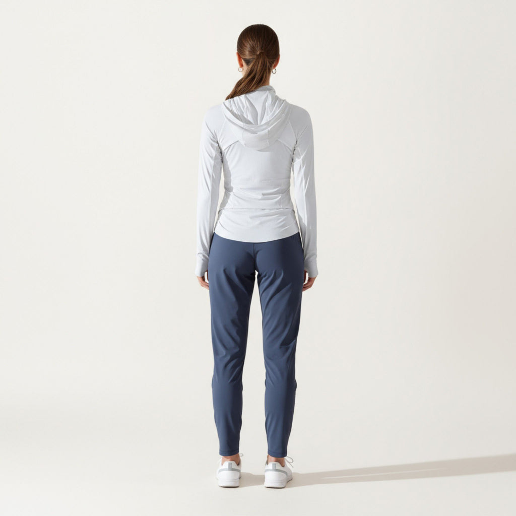 Anna-Kaci Active Women's Full Zip Long Sleeve Active Jacket with Fitted Silhouette and High Neck