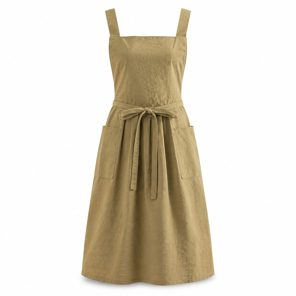 Water Resistant Cross Back Apron with Pockets and Waist Tie