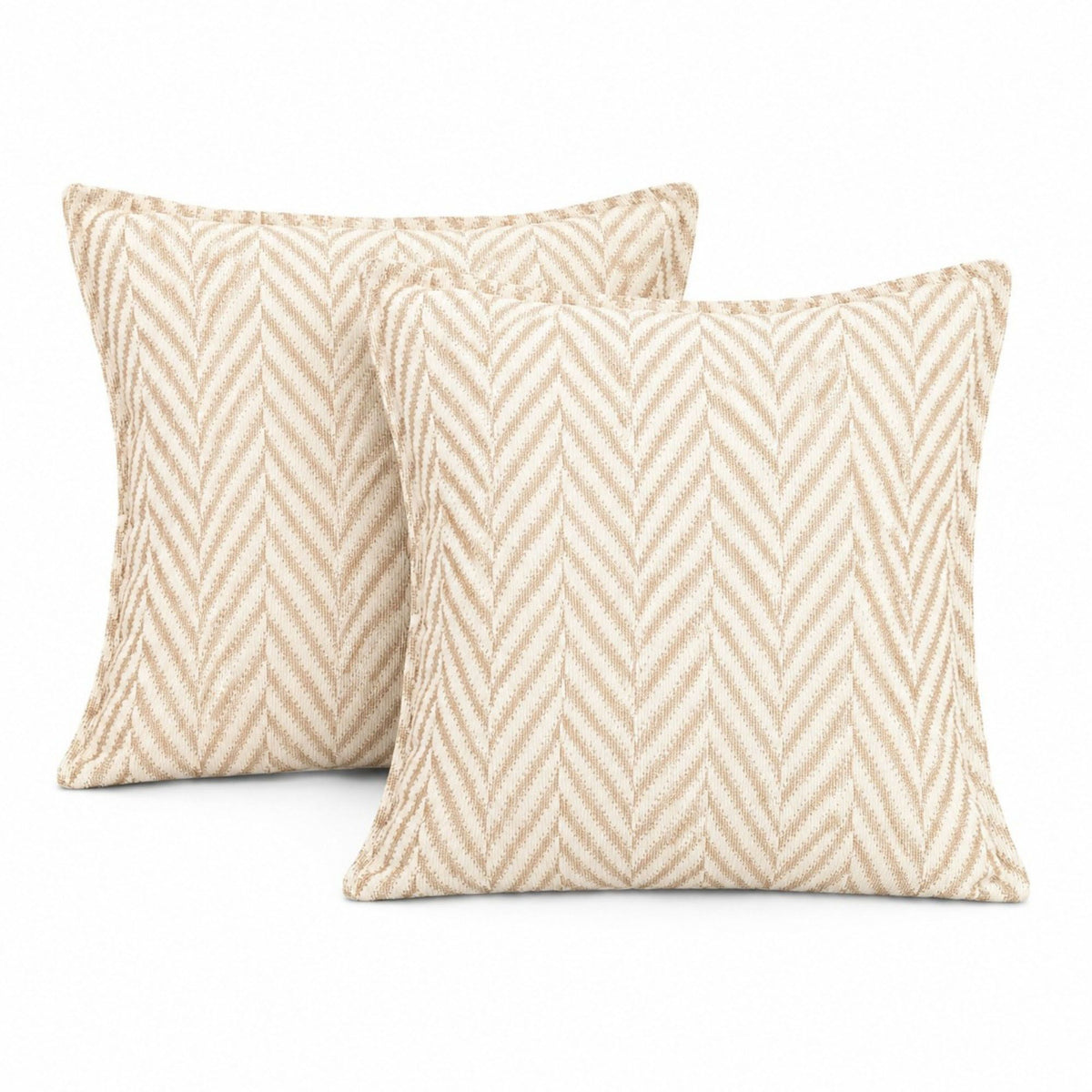 2 Pack Chevron Textured Decorative Throw Pillow Covers