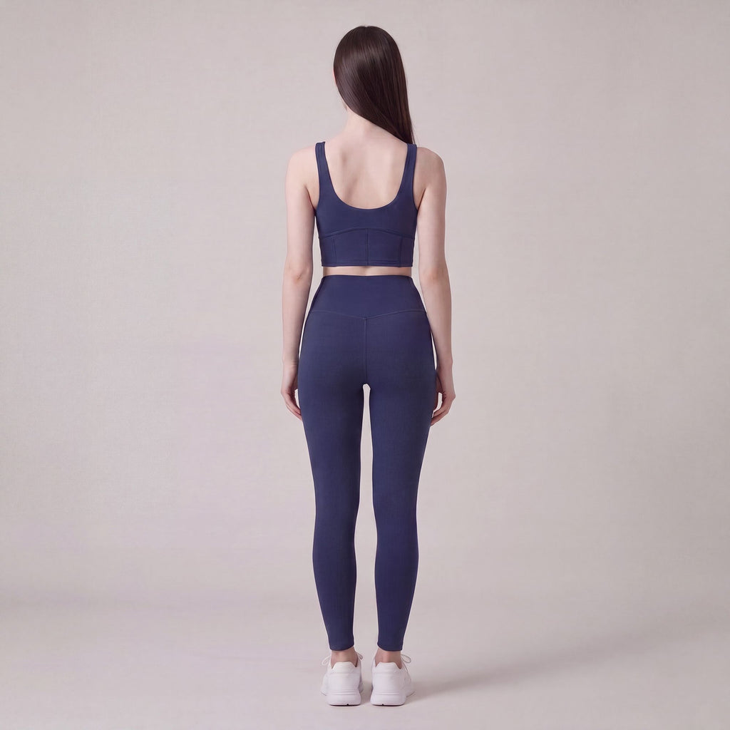 High Waist Full Length Active Leggings with Contour Seams for Workout and Everyday Wear