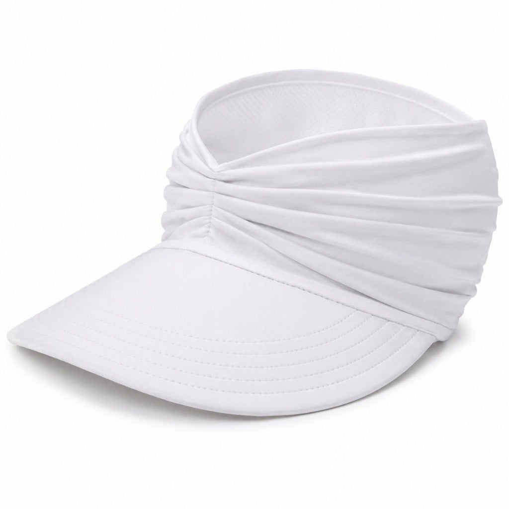 Pleated Visor - Lightweight Sport Sun Hat for Beach and Tennis