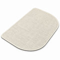 Absorbent Linen Look Bath Mat with Non Slip Backing