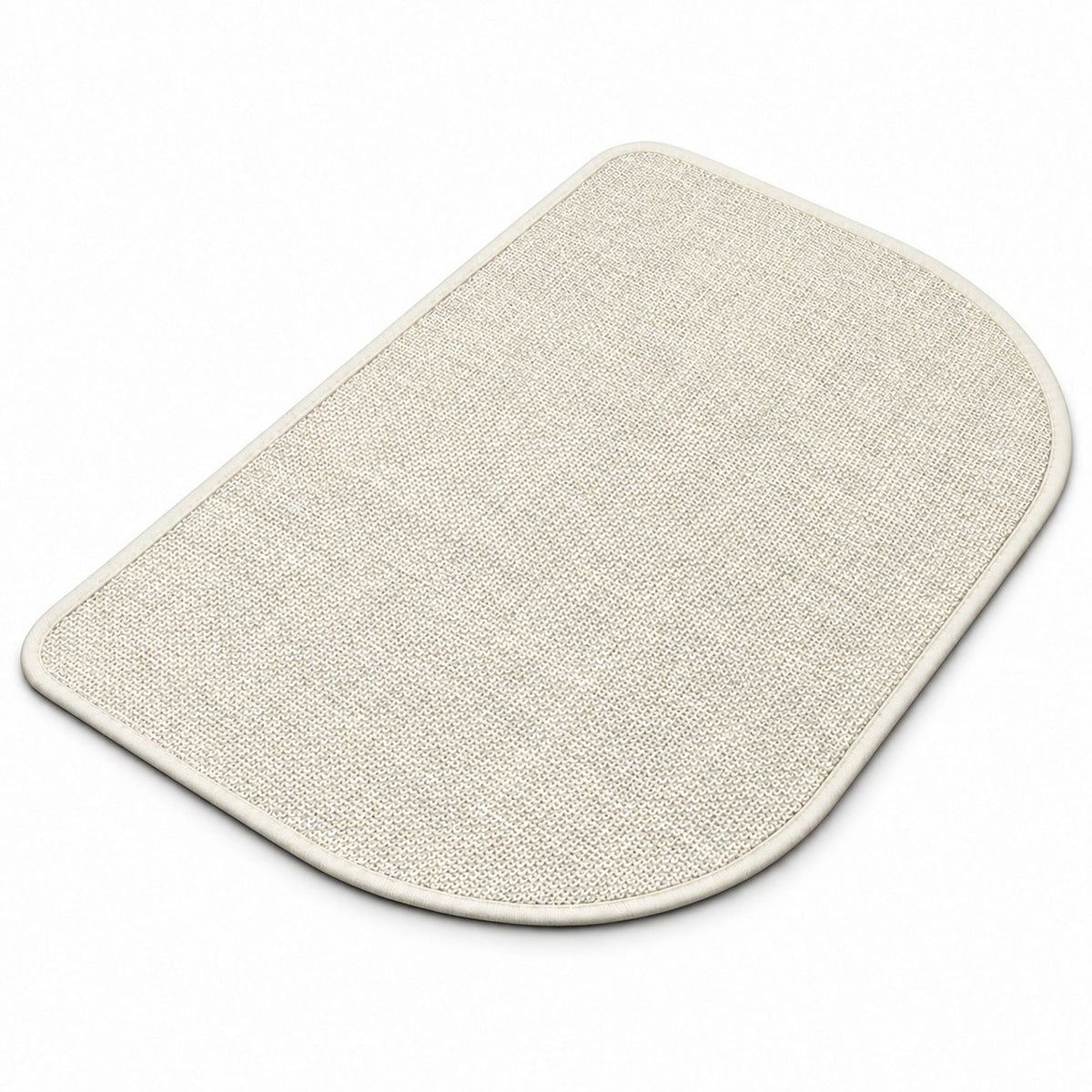 Absorbent Linen Look Bath Mat with Non Slip Backing