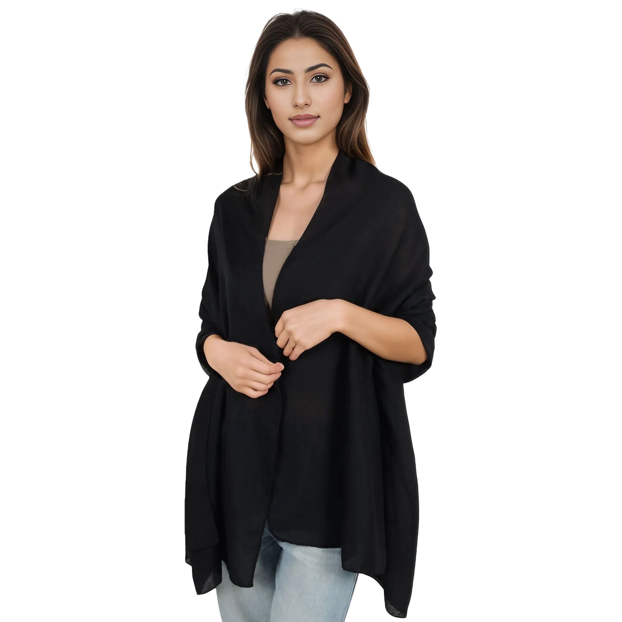 Anna-Kaci Womens Lightweight Chiffon Long Fashion Scarves Solid Color Fall Wrap Shawls