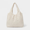 Lace Hobo Shoulder Bag with Floral Embroidery and Inner Pocket