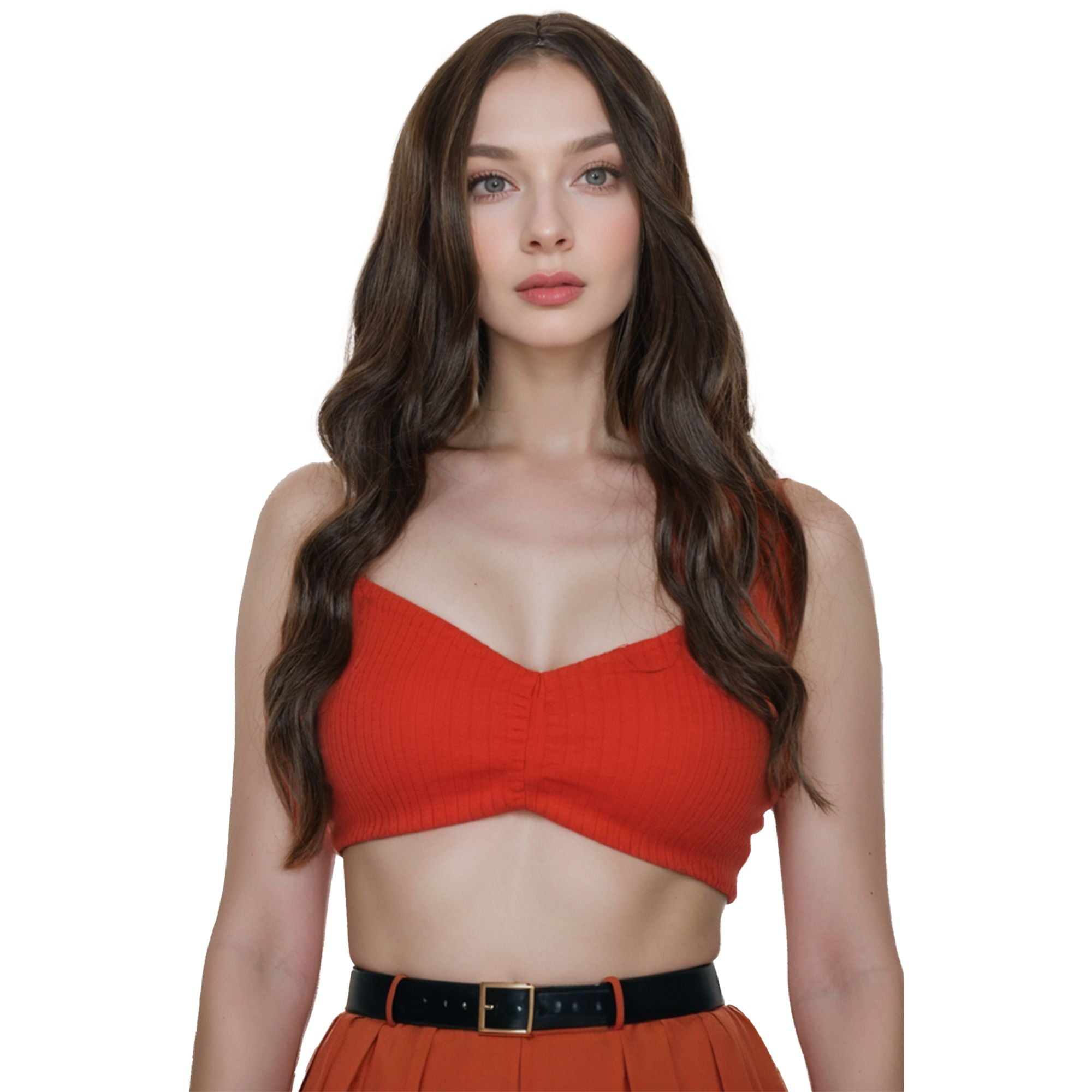 Long Wavy Wig for Women with Lace Hairline Heat Resistant Synthetic Wig for Daily and Party Use
