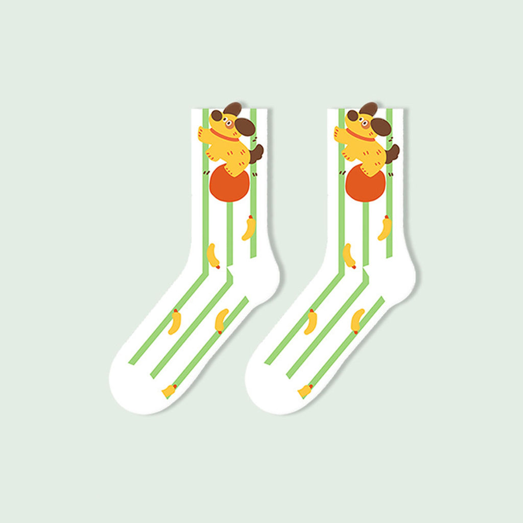 Anna-Kaci Women's 6pk Striped Ankle Socks - Cute Print Pattern Casual Socks for Daily Wear