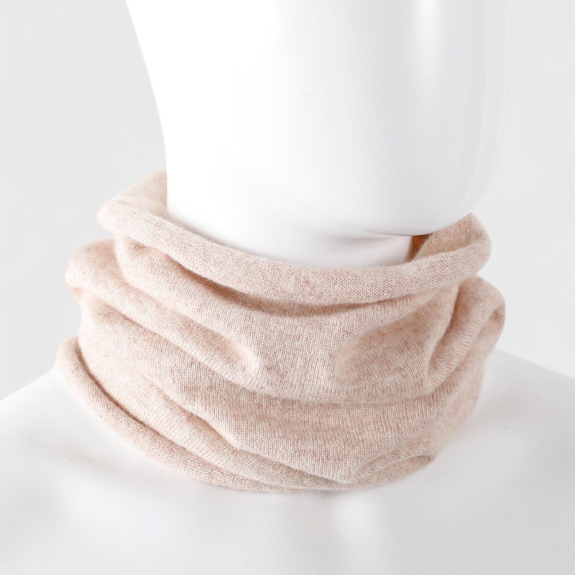 Anna-Kaci Women's Soft Knit Neck Warmer with Cozy Layered Design 9x17 inches