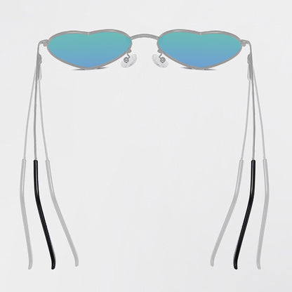 Anna-Kaci Women's Stylish Heart-Shaped Polarized Sunglasses UV400 Protection for Outdoor Activities