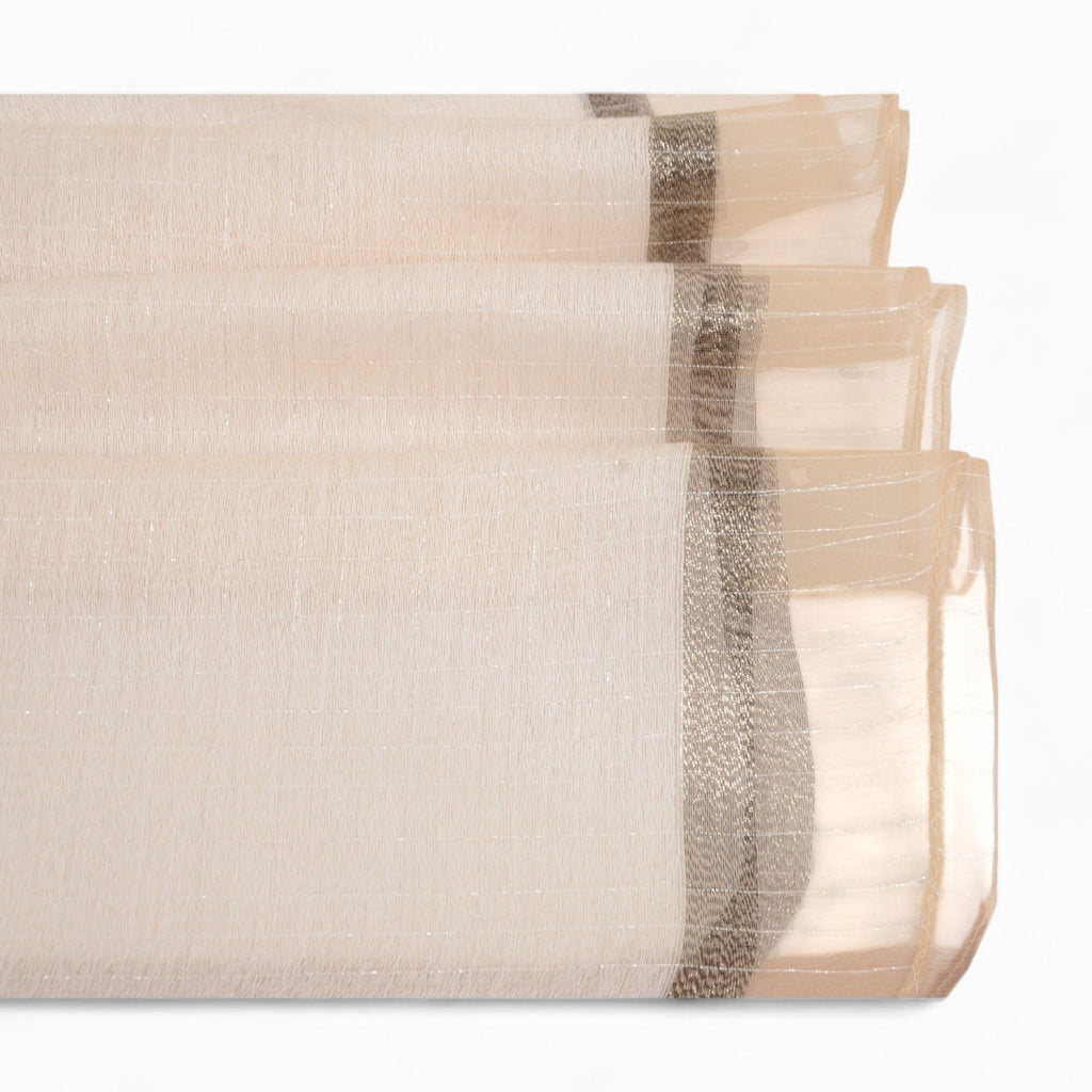 Anna-Kaci Women's Lightweight Sheer Scarf with Subtle Metallic Thread Detail Elegant Long Wrap Accessory
