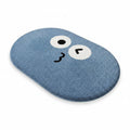 Cute Cartoon Face Tufted Floor Mat Soft Plush Non Slip Backing Decorative Indoor Rug for Entryway Bathroom Bedroom Kids Room