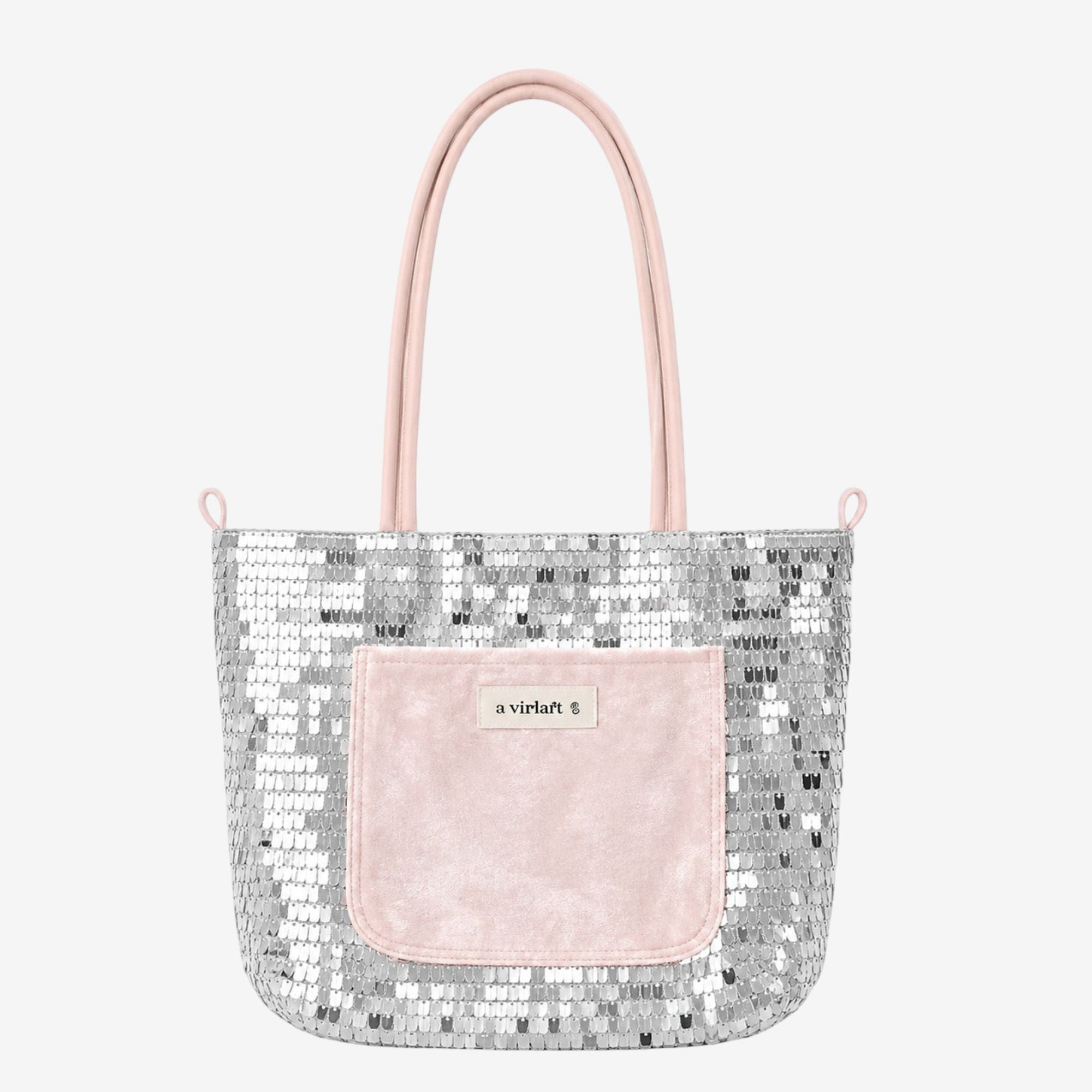 Sequined Mini Handbag Small Square Crossbody Bag for Women