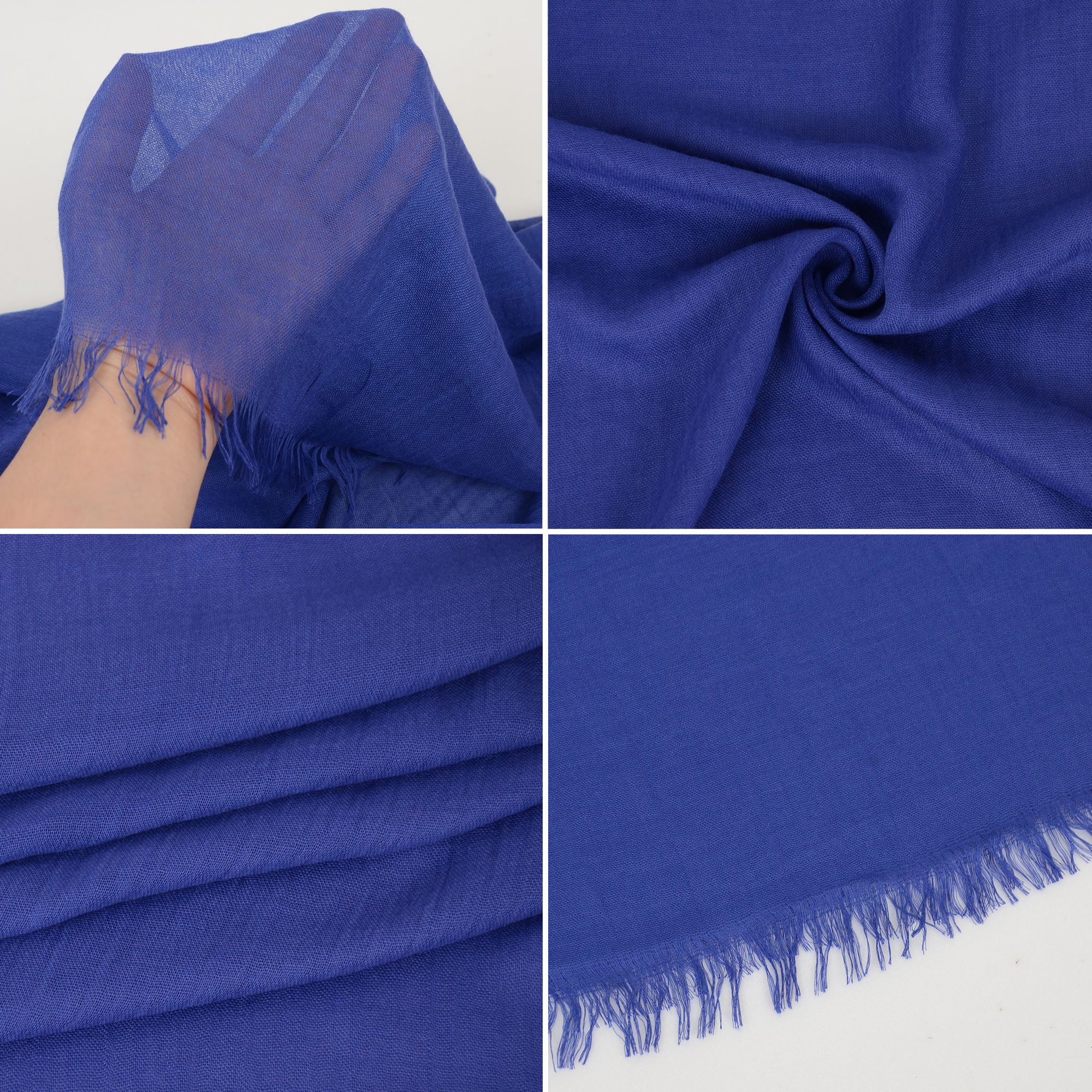 Anna-Kaci Lightweight Solid Cotton Linen Scarf Large Long Gauze Beach Wrap Shawl 78 Inches